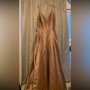 Sherri Hill Rose Gold Prom dress Size 14
